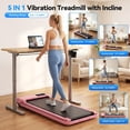 thumbnail image 7 of 3-in-1 Walking Pad with 8% Incline & Vibration, 2.5HP Under Desk Treadmill for Home Office, 300 lbs Capacity Foldable Treadmill with Handlebar, Installation-Free & Space-Saving, 7 of 7