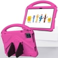 thumbnail image 4 of Kids-Friendly Case for Walmart Onn 10.1 Tablet Case 2024 Gen 4 (Model:100135925) Case,with Portable Handle & Kickstand,Shockproof EVA Foam Anti-Scratch Child Protector Tablet Case,Rose, 4 of 7