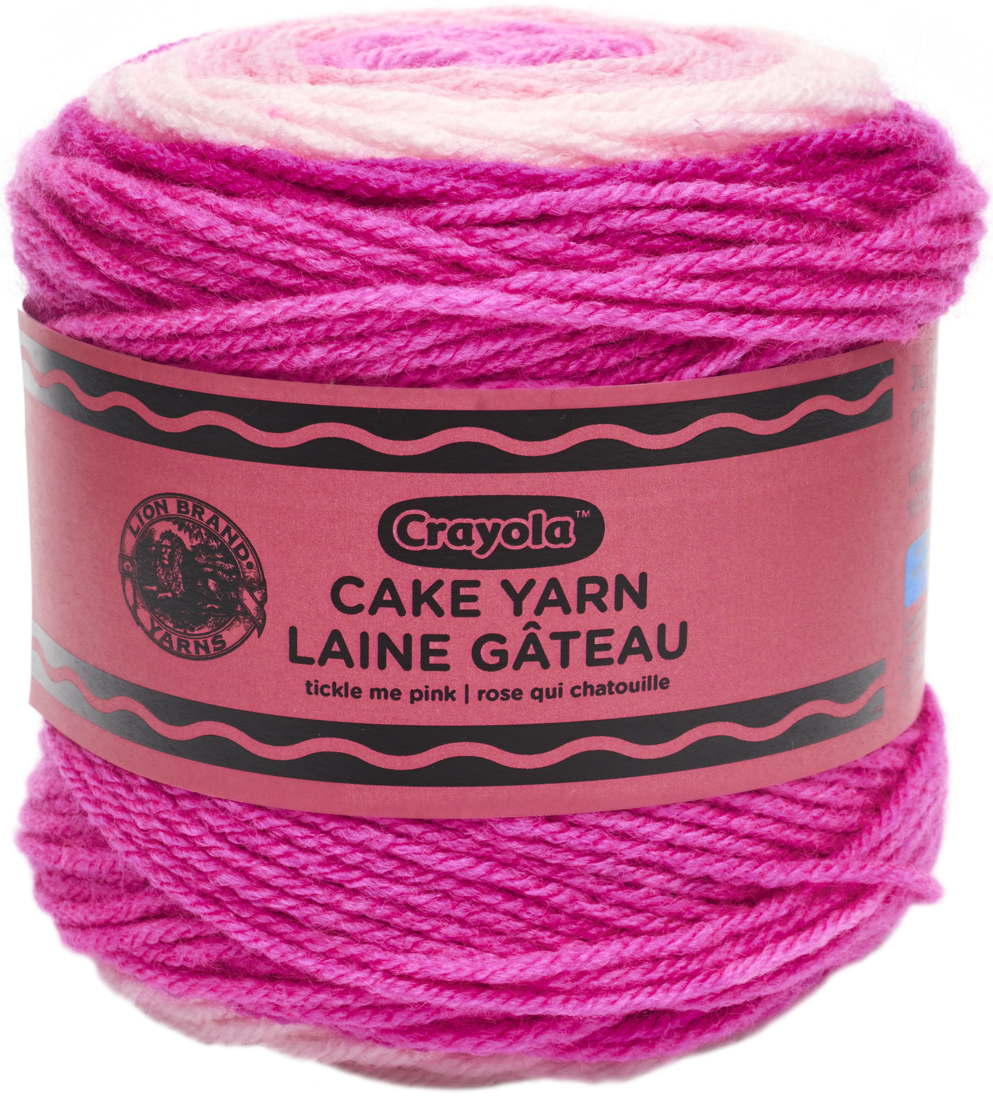 Lion Brand Yarn Crayola CakeTickle Me Pink