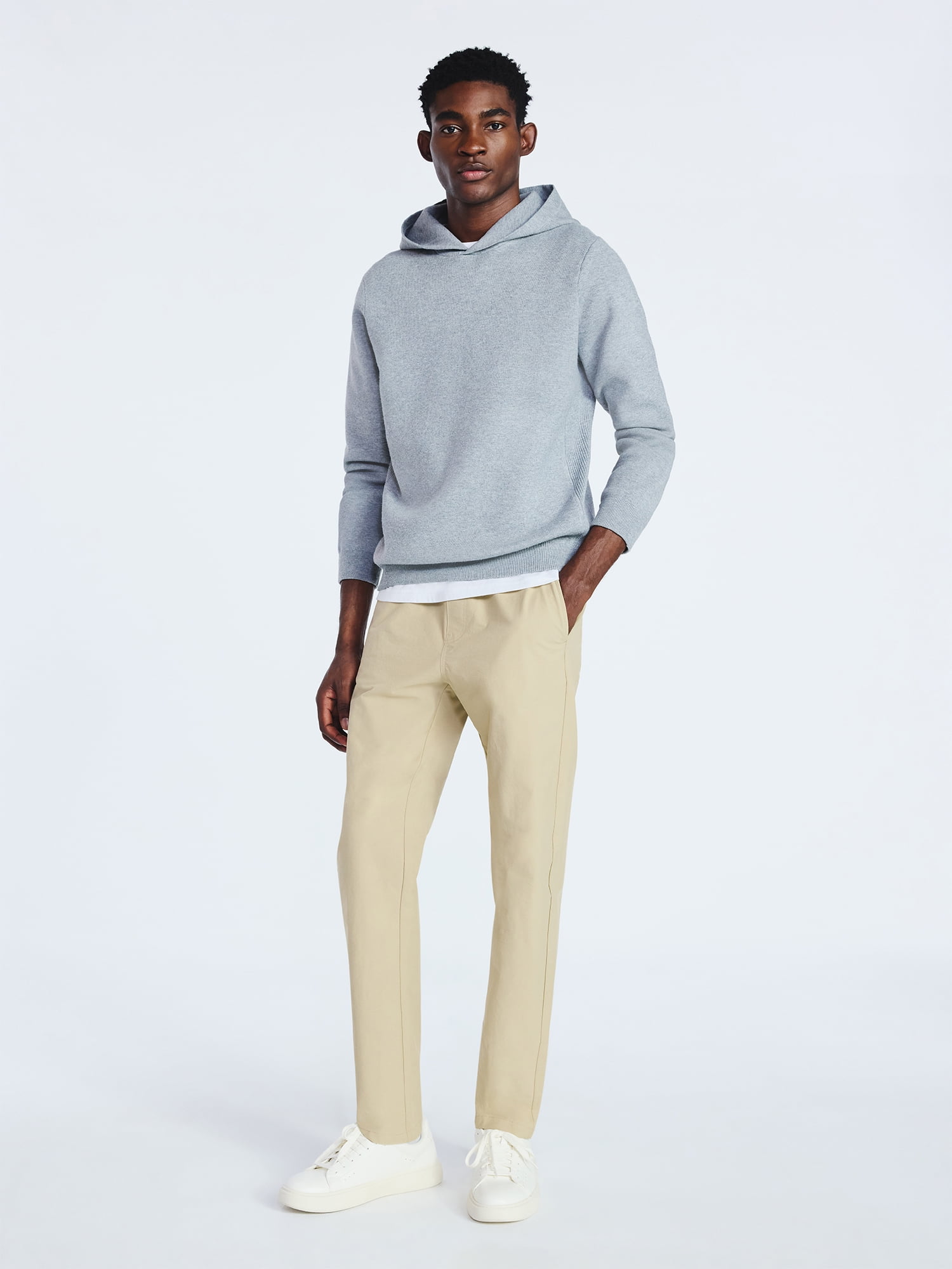 Free Assembly Men's Long Sleeve Pullover Hoodie, Sizes S-3XL