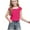 Hot Pink, variant on Mgmyaa Girls Croped Short Sleeve T Shirts Kids Summer Tops Crewneck Basic Tee Blouses 5-16 Years
