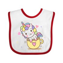 Inktastic Teacup Unicorn Boys or Girls Baby Bib