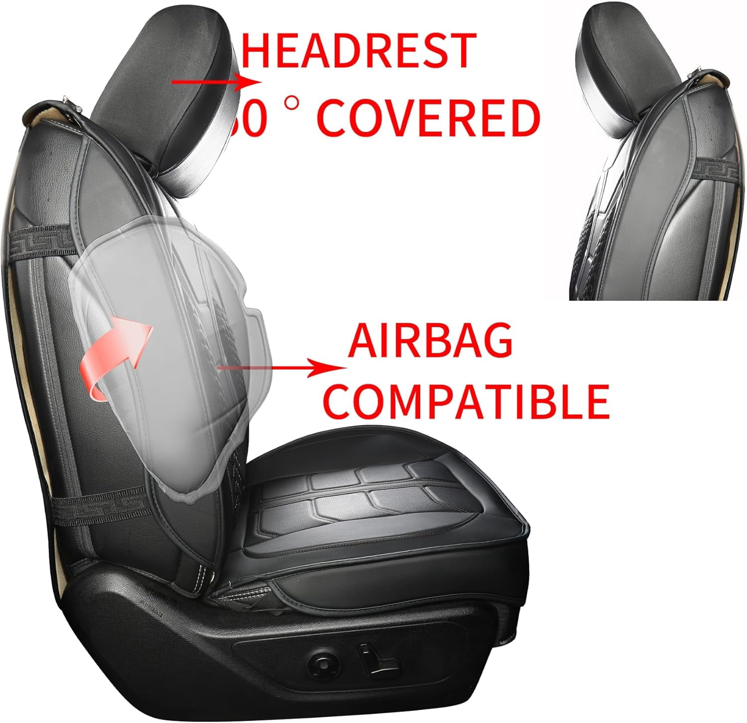 LINGVIDO Chevy Silverado Seat Covers - Custom Fit for GMC Sierra, Pickup Truck Seat Cover for 07-25 1500 2500HD 3500HD, Regular Cab, Double Cab, Crew Cab, LT, LZT, RST, Trail Boss
