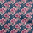 thumbnail image 1 of oneOone Polyester Spandex Blue Fabric Florals Sewing Craft Projects Fabric Prints By Yard 56 Inch Wide, 1 of 4