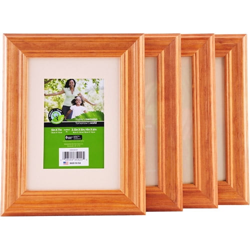 5"x7" Natural Wood Frame Matted To 3.5"x