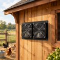 Solar Blaster Fans Solar Powered Fan, 15W Panel, Dual High-Speed Fans, Adjustable Angle ...