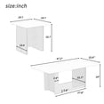 thumbnail image 3 of S-HOME TV Stand and Coffee Table Set of 2 with Spacious Top and Storage Cabinet for Living Room, 3 of 15