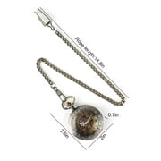 TSV Men's Mechanical Retro Pocket Watch, Classic Mechanical Movement Pocket Watch with Chain