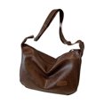 thumbnail image 1 of Vegan Leather Tote Bag, Stylish Foldable Shoulder Purse for Work or Travel, 1 of 6