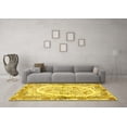 thumbnail image 3 of Ahgly Company Indoor Round Persian Yellow Traditional Area Rugs, 3' Round, 3 of 4