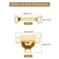 thumbnail image 2 of Uxcell 50Set Copper Sewing Hooks and Eyes Closure Set for Trousers Pants (16x13mm, Gold), 2 of 5