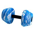 thumbnail image 3 of Mancuernas para ejercicios acuáticos, equipo de fitness acuático, material EVA, ligero, para piscina Azul Blanco, 3 of 9