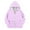 Light Purple, variant on SonxaHe Big Girl Jacket Dots Print Long Sleeve Zip Up Hooded Outerwear Loose Athletic Fall Casual Jacket Green,Sized 8-9