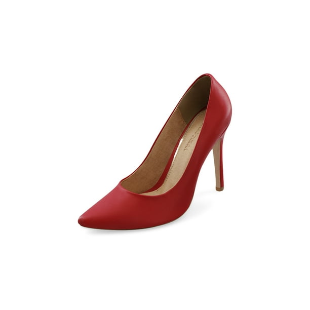 ZAPATILLA DE TACON COLOR ROJO LISO Mundo Terra 029436