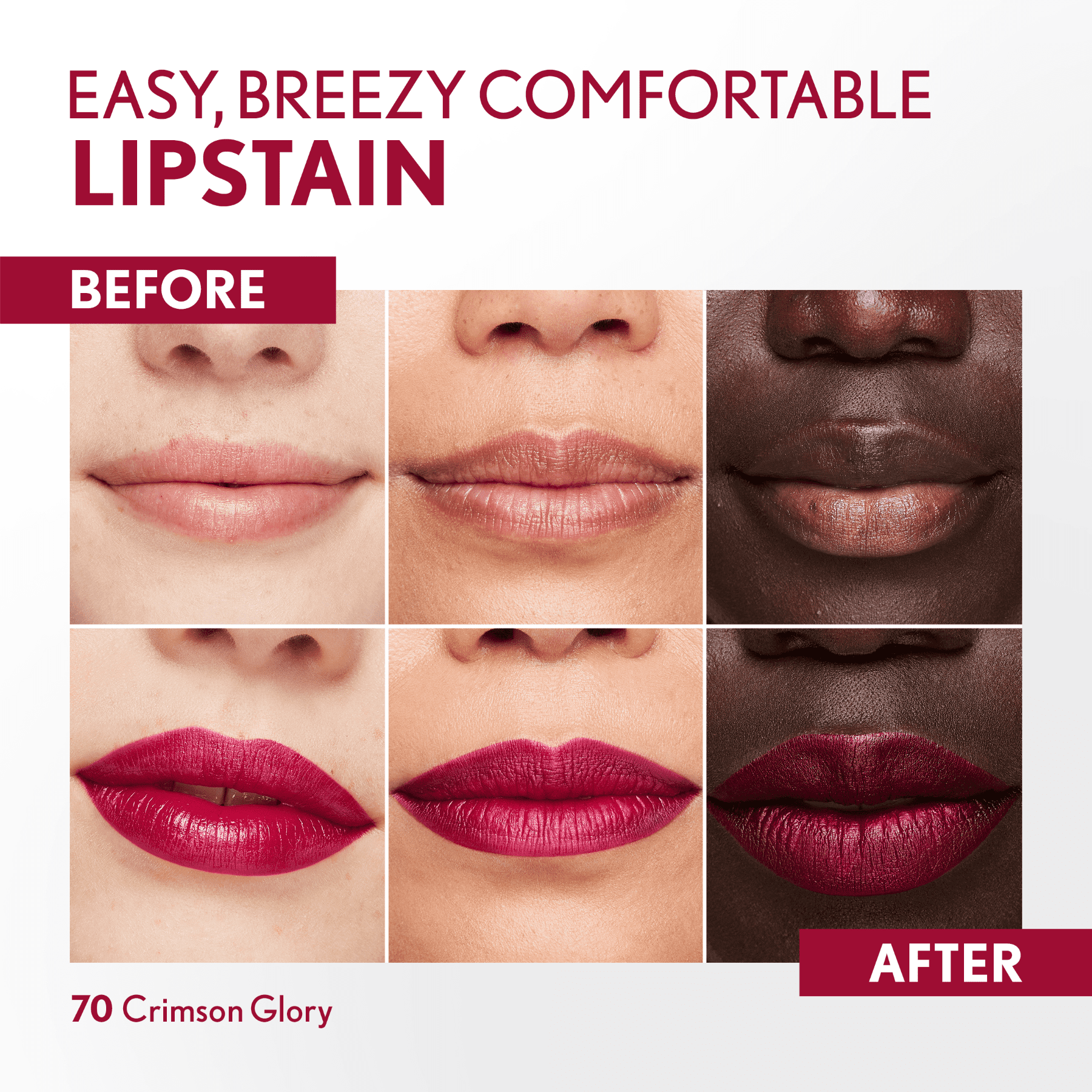 COVERGIRL Outlast Lipstain, 70 Crimson Glory, Pink, 0.05 fl oz
