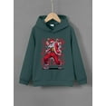 thumbnail image 3 of Mikrdoo Hip Hop Style Santa Claus Print Boys Casual Pullover Long Sleeve Hoodies,Kid Boys Sweatshirt Tops For Christmas Outdoor, 3 of 8