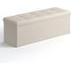 thumbnail image 1 of SONGMICS Puff Almancenaje, Banco de Almacenamiento, Carga de 300 kg, con Acolchado, para Salón, Dormitorio, Entrada, Beige LSF70MV1, 1 of 5