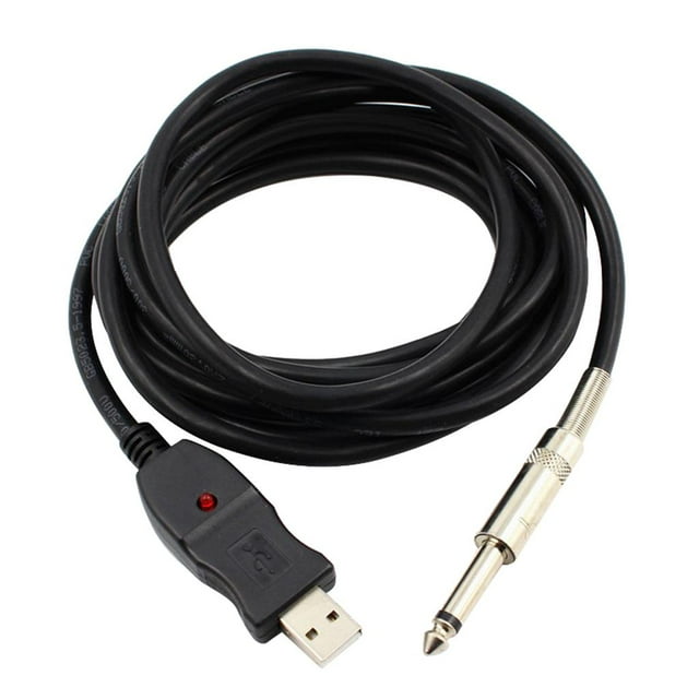 65 de Guitarra Eléctrica Enchufe de Pulgadas, Convertidor de sonido para Instrumentos de Grabación, 3 Metros Yuyangstore Cable de audio para guitarra