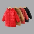 thumbnail image 4 of Esaierr 2-8Y Kids Baby Girls Boys Winter Down Coat Lightweight Down Jacket Unisex Toddlers Thickened Windbreaker Mid-Length Puffer Overcoat, 4 of 5