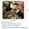 thumbnail image 5 of Toucan Printed Square Desk Mat Mousepad, 8.3x9.8 Inch, Non-Slip Rubber Bottom, Suitable for Office and Gaming, 5 of 6