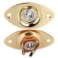 thumbnail image 2 of Toma De Guitarra Reemplazo de conector de bajo de metal de 1/4 pulgadas para guitarra eléctrica TL (dorado), 2 of 7