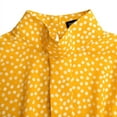thumbnail image 6 of Celmia Women Casual Mushrooms Buuton Floral Print Stand Up Shirt Blouse, 6 of 9