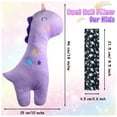 thumbnail image 2 of Paquete de 4 almohadas para cinturón de seguridad para niños, asiento de coche, funda blanda, unicornio, 2 of 7