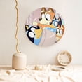 thumbnail image 2 of Lsque Bluey Pattern Ceramic Decorative Plate Decorative Plates with Display Stand Personalized Porcelain Plate Ceramic Ornaments for Wall Hanging Decoration-6in, 2 of 6