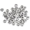 thumbnail image 1 of Unique Bargains Self -Clinching Nuts,#6-32x0.1-Inch Stainless Steel Rivet Nut Round Head Steel Metal Sheet Mounting Fastener 100pcs, 1 of 5