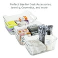thumbnail image 5 of Simplify Built-in-Handles Plastic Storage Basket, 2 Pack, Clear, 5 of 9