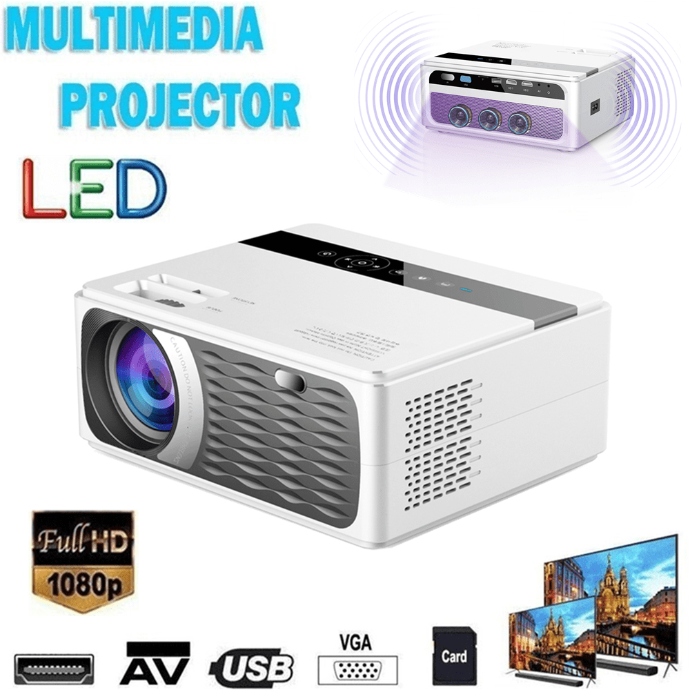 Mini Home Multimedia Cinema LED HD Projector Support AV TV VGA USB HDMI SD Trend 