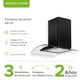 thumbnail image 3 of Campana de Cocina Extractora de Pared AVERA CEV60N Acero Inoxidable y Vidrio Templado 60 Cm Negra, 3 of 10