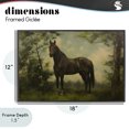 thumbnail image 4 of Stupell Industries Traditional Forest Horse Portrait Black Framed Giclee Art, 18 x 12, by Petals Prints Design, 4 of 8