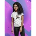 thumbnail image 2 of Panda With Tulips T-Shirt Women -SPIdeals Designs, Female Large, 2 of 4