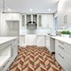 thumbnail image 5 of Pelar y Pegar Piso Pared Azulejos Pegatina, 10 Uds 8x8 Autoadhesivo Madera Grano Piso Pegatinas Mate Frostado Piso Baldosas para Cocina Baño y Hogar Decoración, Beige+Marrón, 5 of 7