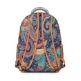 thumbnail image 3 of Elegant Paisley Design Backpack – Ideal Paisley Gift for Her & Him, Spacious College Bookbag with Laptop Compartment, Durable School Backpack for Work & Commute, 3 of 6
