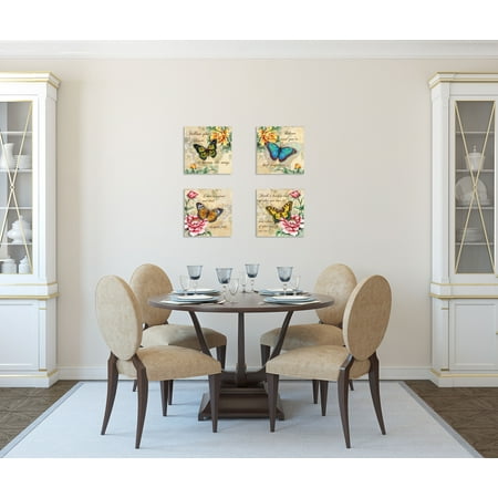 Gango Home Decor Chalkboard Kitchen Sign Wall Art Four Black