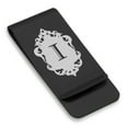 thumbnail image 1 of Stainless Steel Alphabet Letter I initial Classic Slim Money Clip Credit Card Holder, 1 of 2