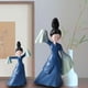 thumbnail image 3 of Estatua de bailarina de resina, figura de mujer antigua bailando, escultura artística, canción 1x grande 1x pequeño, 3 of 9