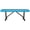 Blue, variant on STICCIO 4 ft Heavy Duty Outdoor Backless Bench, Flat Metal Park Bench for Patio Garden Yard Porch Lawn, Green