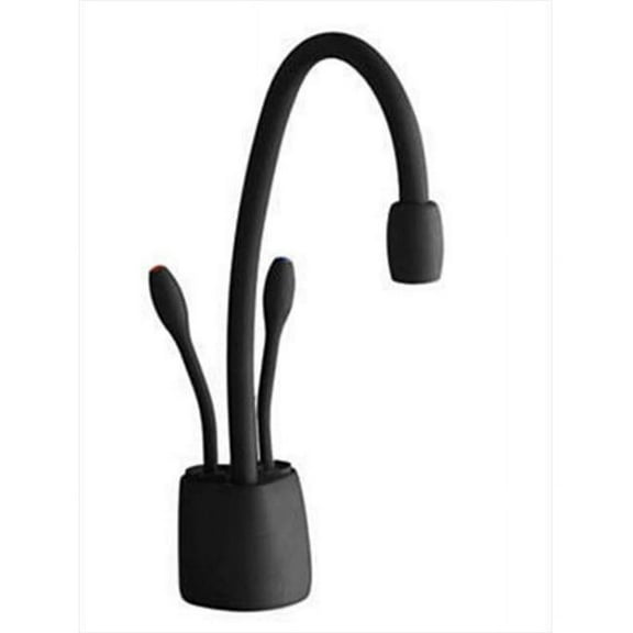 Indulge Contemporary Matte Black Instant Hot-Cool Water Dispenser-Faucet Only