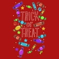 thumbnail image 2 of Boy's Lost Gods Halloween Candy Explosion  Graphic Tee Red Small, 2 of 4