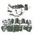 thumbnail image 1 of Fence Ruins Kit Military Scene Accessories Toy for Playtime Olive Green Educational Toy 1 Set, 1 of 2