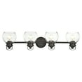 thumbnail image 3 of Lighting JANICE Contemporary 4 Light Rubbed Bronze Bath Vanity Fixture 34" Width, 3 of 6