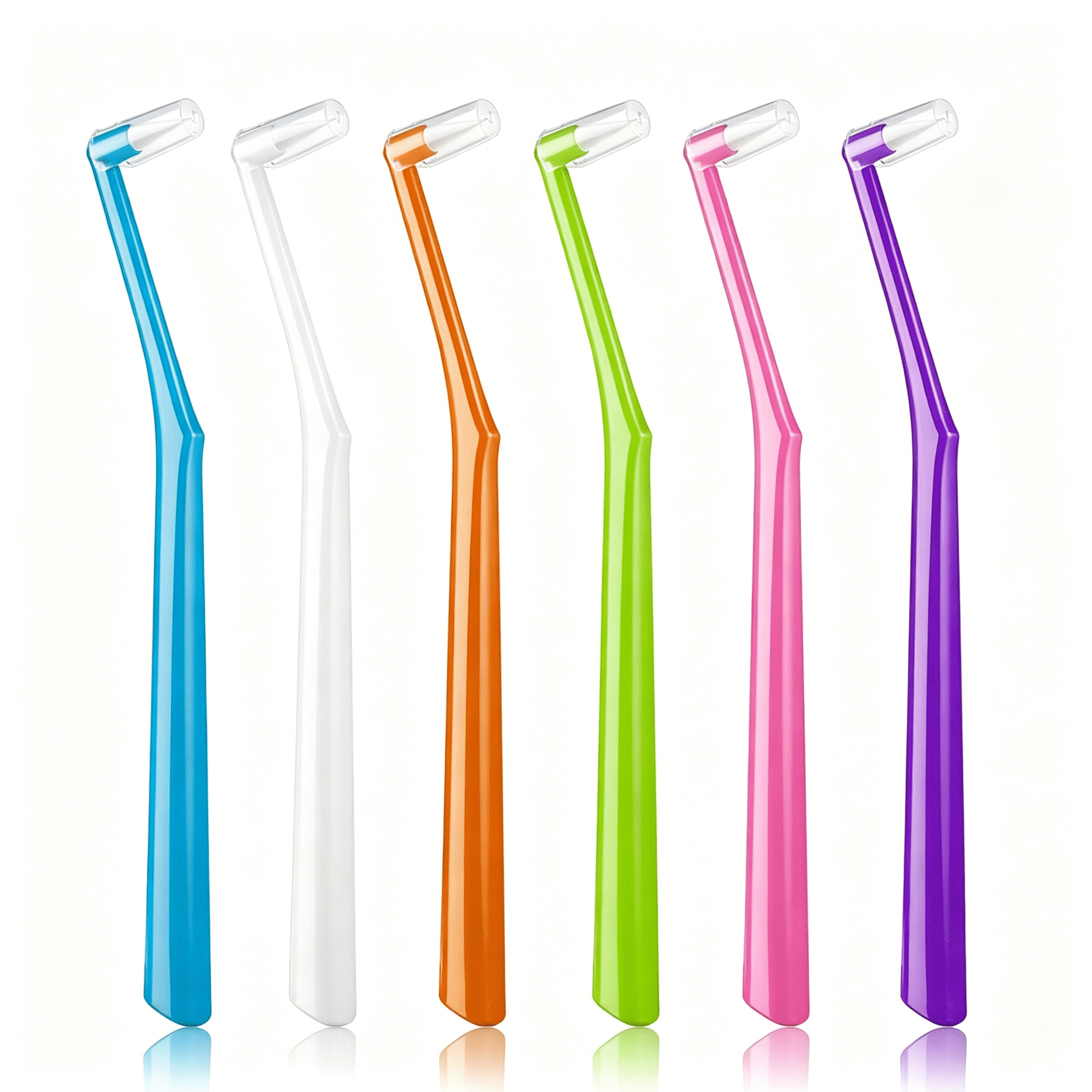 GUM Stimulator Permanent Handle, Long Handled Gum Massager, Rubber