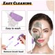 thumbnail image 5 of 2 piezas de cepillo de silicona para mascarilla facial, aplicador de cepillos faciales reutilizables para aplicar productos para el cuidado de la piel, maquillaje para el cuidado de la cara Sumin, 5 of 5