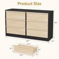 thumbnail image 4 of Danolapsi 6 Drawer Dresser for Bedroom,6 Drawer Double Dresser,Wooden Storage Chest of 6 Drawers,Double Dresser Organizer with Storage Freestanding,for Bedroom,Living Room,Nursery, 4 of 7