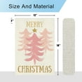 thumbnail image 6 of diyeu Pink Merry Christmas Evergreen Tree Garden Flag 12×18 Inch Double Sided Rustic Farmhouse Yard Flag Christmas Winter Outdoor Decor, 6 of 6