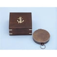 thumbnail image 1 of Antique Copper Gentlemens Compass with Rosewood Box, 4 in., 1 of 1
