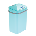 thumbnail image 3 of Nine Stars Automatic Bathroom Trash Can, 3 Gallon Plastic Motion Sensor Garbage Bin with Soft Close Lid, Teal, 3 of 7